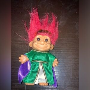 Vintage Queen Troll doll. Russ troll. Approximately 5 inches tall. Rare Find
